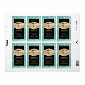 Modernes, elegantes Haar-Script-Serumlabel (Vorne)