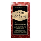 Modernes, elegantes Haar-Script-Serumlabel (Vorne)