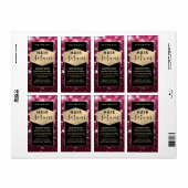 Modernes, elegantes Haar-Script-Serumlabel (Vorne)