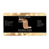Modernes, elegantes Haar-Script-Serumlabel (Vorne)