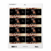 Modernes, elegantes Haar-Script-Serumlabel (Vorne)