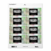 Modernes, elegantes HAIR-Serumlabel (Vorne)