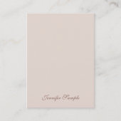 Modernes, elegantes, handgeschriebenes Skript Mini Visitenkarte (Vorderseite)