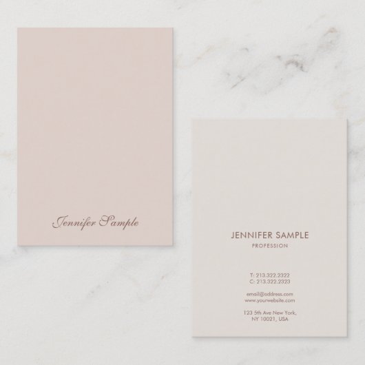 Modernes, elegantes, handgeschriebenes Skript Mini Visitenkarte (Vorne/Hinten)