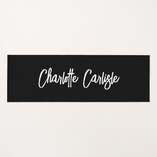 Modernes elegantes, handgeschriebenes Skript schwa Yogamatte (Vorderseite (Horizontal))