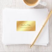 Modernes elegantes, handgeschriebenes Skriptname G Adressaufkleber (Insitu)