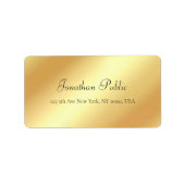 Modernes elegantes, handgeschriebenes Skriptname G Adressaufkleber (Vorne)