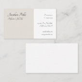 Modernes, elegantes Handwriting-Skript Minimalisti Visitenkarte (Vorne/Hinten)