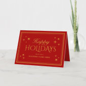 Modernes elegantes Happy Holidays Business (Vorderseite)