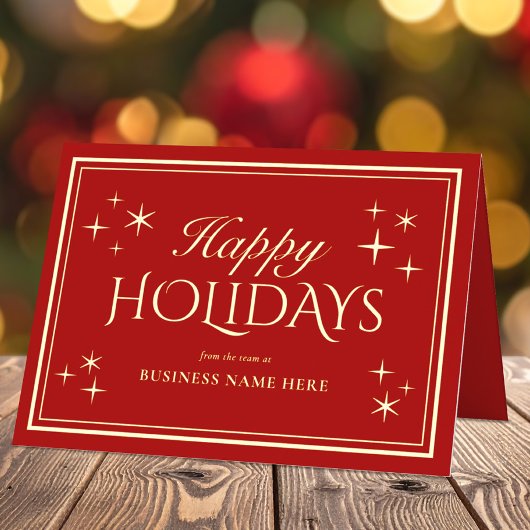 Modernes elegantes Happy Holidays Business