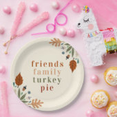 Modernes Elegantes Herbst Erntedank Abendessen Pappteller (Party)