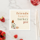 Modernes Elegantes Herbst Erntedank Abendessen Serviette (Beispiel)