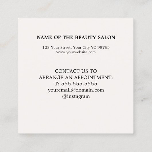 Modernes Elegantes Highlights Treuekarte (Rückseite)