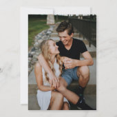 Modernes, elegantes Hochzeitsessen Probe Einladung (Rückseite)