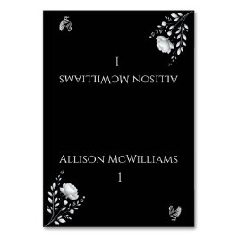 Modernes elegantes Hochzeitsgeflügel Tischnummer