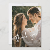 Modernes elegantes Hochzeitsgeschenk dank Karte be (Vorderseite)