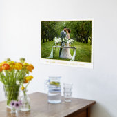 Modernes elegantes Hochzeitsgold-Foto Foliendrucke (Ablage(Küche))