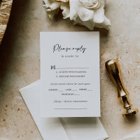 Modernes elegantes Hochzeitsmenü - UAWG