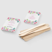 Modernes, elegantes Hochzeitsprogramm für Wasserfa Fächer (Non-assembled)
