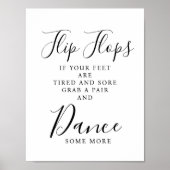 Modernes, elegantes Hochzeitsschild Poster (Vorne)