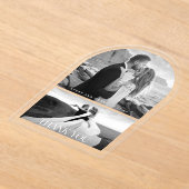 Modernes elegantes Hochzeitssemble - Foto Vielen D Acryleinladungen (Ablage )