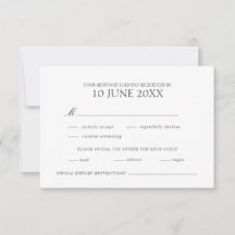 Modernes elegantes Hochzeitssemble