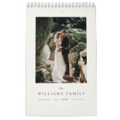 Modernes Elegantes Hochzeitssjargon-Foto Kalender (Titelbild)