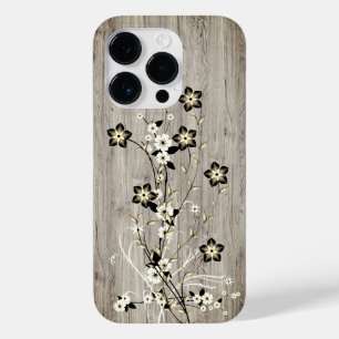 Modernes, elegantes Holz - Blume - Holz Case-Mate iPhone 14 Pro Hülle