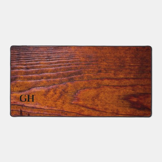 Modernes, elegantes Holz individuell anpassbar Mit Schreibtischunterlage (Vorderseite)