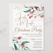 Modernes Elegantes Jingle & Mingle Weihnachts-Part Einladung (Vorderseite)