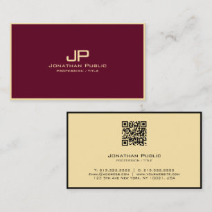 Modernes, elegantes Kalligrafie-Skript Bordeaux &  Visitenkarte