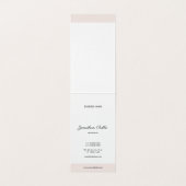 Modernes, elegantes Kalligrafie-Skript Einfach Sch Visitenkarten (Innenseite Aufgefaltet)