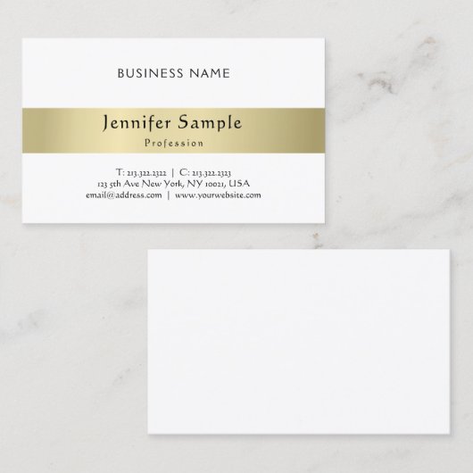 Modernes, elegantes, kalligrafisches Schlichtes Go Visitenkarte (Vorne/Hinten)