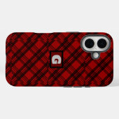 Modernes Elegantes Kariert Case-Mate iPhone Hülle (Rückseite (Horizontal))