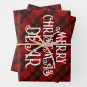 Modernes & elegantes Kariert Geschenkpapier Set (Beispiel)