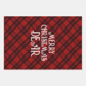 Modernes & elegantes Kariert Geschenkpapier Set (Vorderseite)