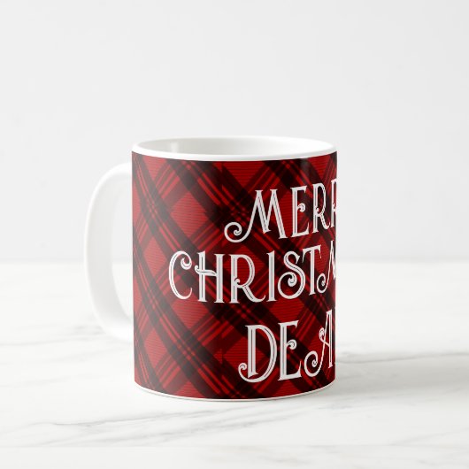 Modernes & elegantes Kariert Kaffeetasse (Vorderseite Links)