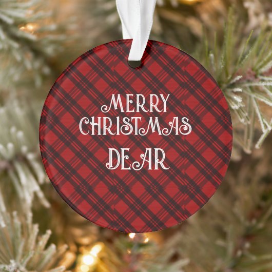 Modernes & elegantes Kariert Ornament (Baum)