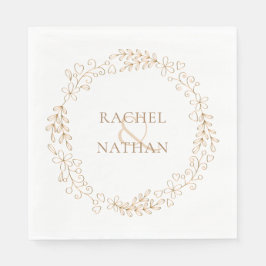 Modernes Elegantes Laurel Garland Personalisiert Serviette