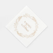 Modernes Elegantes Laurel Garland Personalisiert Serviette (Ecke)