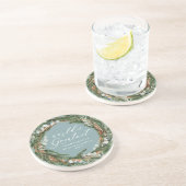 Modernes, elegantes, leafarbenes Foto Großmutter Getränkeuntersetzer (Seite)