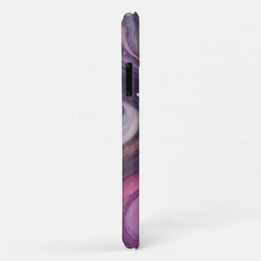 Modernes, elegantes Lila Goldmarmor Personalisiert Case-Mate iPhone Hülle (Hinten/Rechts)