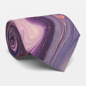 Modernes, elegantes Lila Goldmarmor Personalisiert Krawatte (Gerollt)