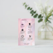 Modernes elegantes Lila Logo-Geschäft C Visitenkarte (Stehend Vorderseite)