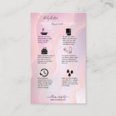 Modernes elegantes Lila Logo-Geschäft C Visitenkarte (Vorderseite)