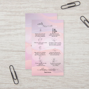 Modernes elegantes Lila Logo-Geschäft C Visitenkarte