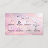 Modernes elegantes Lila Logo-Geschäft C Visitenkarte (Vorderseite)