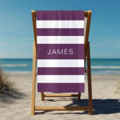 Modernes, elegantes Lila Muster Strandtuch