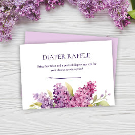 Modernes elegantes Lilac Baby Duschdusche Windelwa Begleitkarte