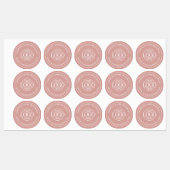 Modernes, elegantes Logo für die Rose Dusty Etiketten (Blatt)